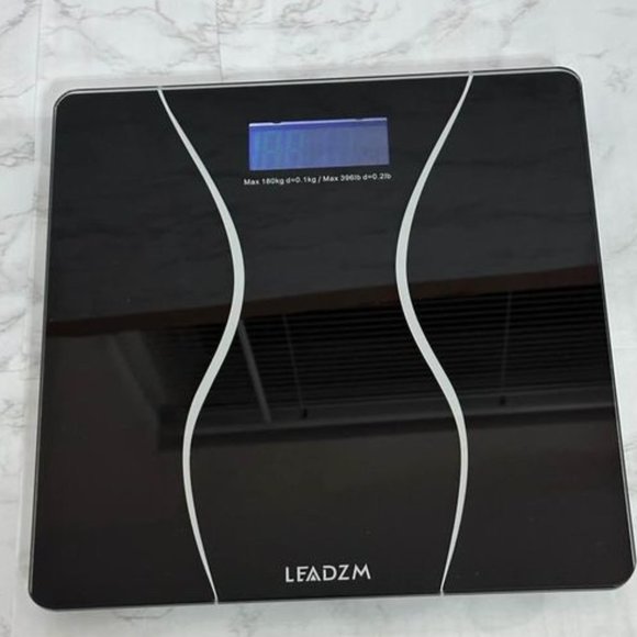 Black Digital Body Weight Bathroom Scale Glass LCD - Picture 8 of 10